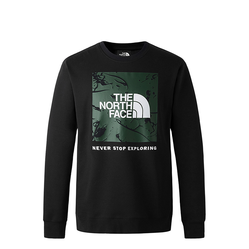 The North Face Logo Print Knitted Black Sweatshirt Unisex NF0A86Q0-JK3