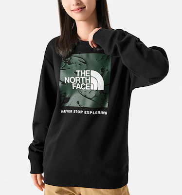 The North Face 黑色針織Logo印花男女款衛衣 NF0A86Q0-JK3 Shop The North Face 黑色針織Logo印花男女款衛衣 NF0A86Q0-JK3