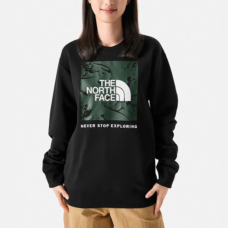 Purchase The North Face 黑色針織Logo印花男女款衛衣 NF0A86Q0-JK3