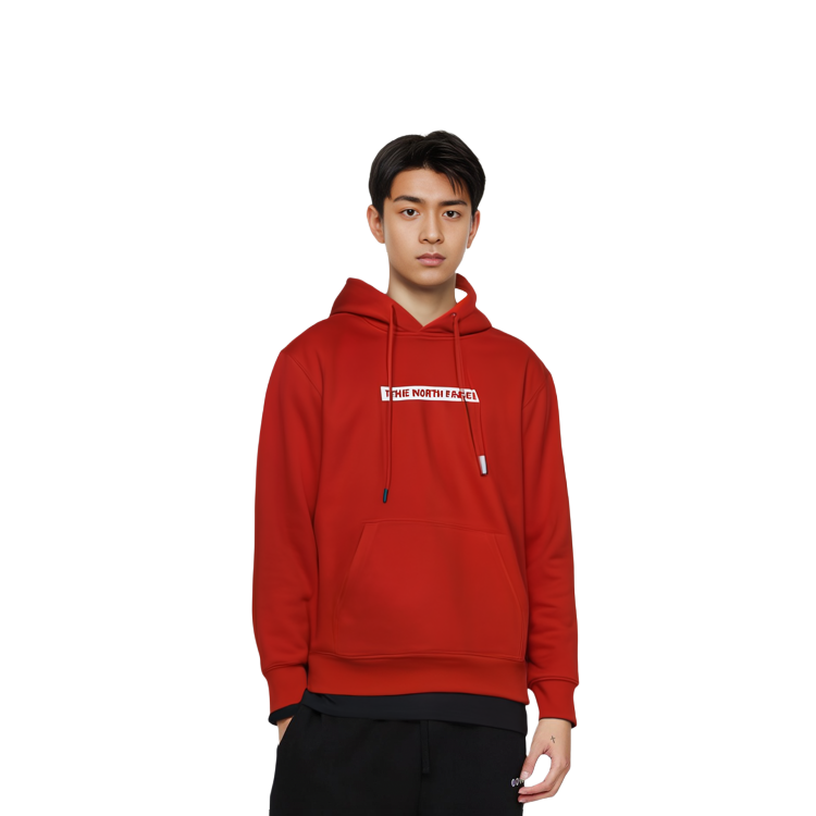 TNF Logo Print Limited Edition Hooded Sweatshirt Red Unisex NF0A4UDK-15Q 圖 6