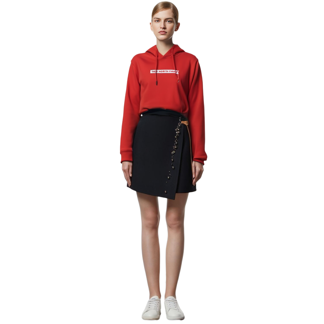 TNF Logo Print Limited Edition Hooded Sweatshirt Red Unisex NF0A4UDK-15Q 圖 10