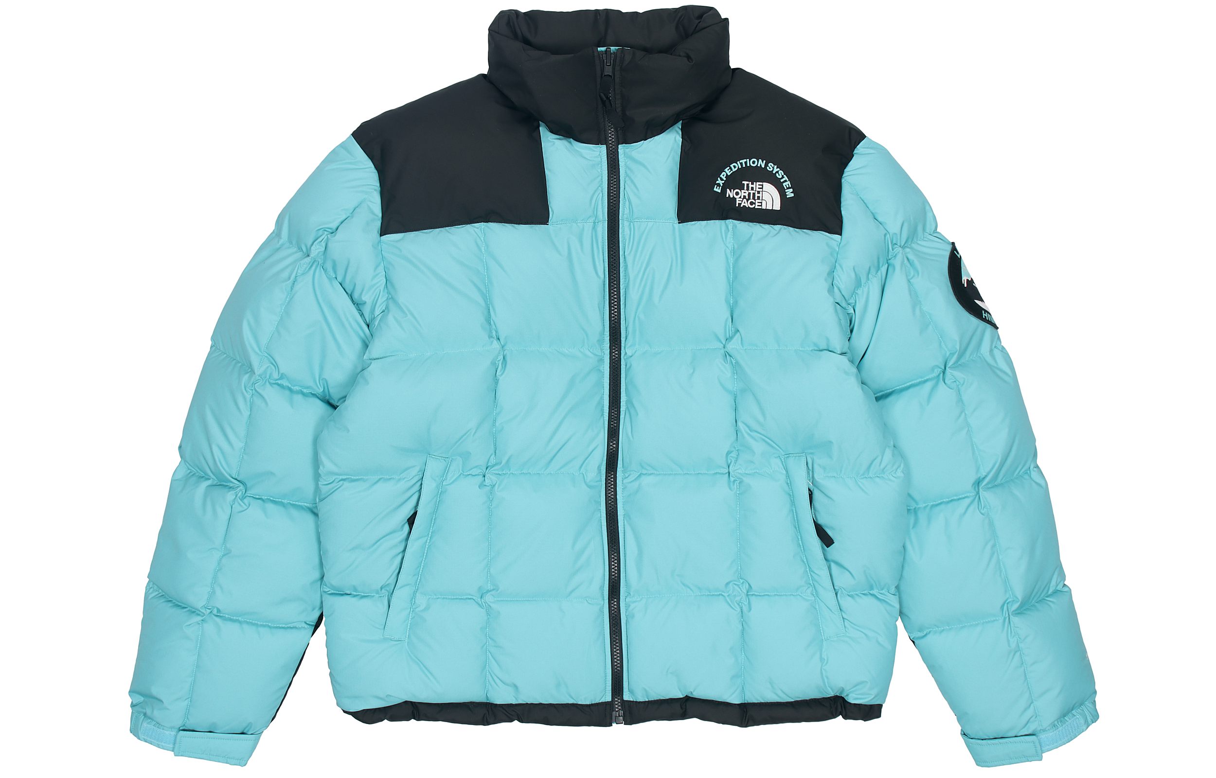 TNF Logo Print Outdoor Puffer Jacket Sky Blue NF0A4QYL-3XT