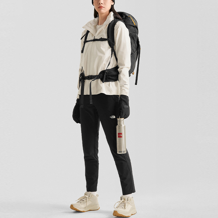 TNF Logo Print Outdoor Waterproof Windproof Jacket Beige Unisex. NF0A7WCK-N3N 圖 4