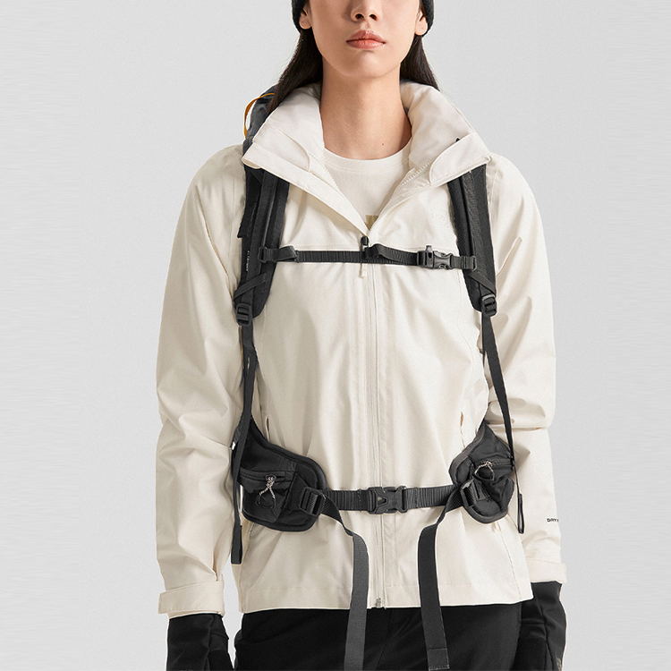 TNF Logo Print Outdoor Waterproof Windproof Jacket Beige Unisex. NF0A7WCK-N3N 圖 6