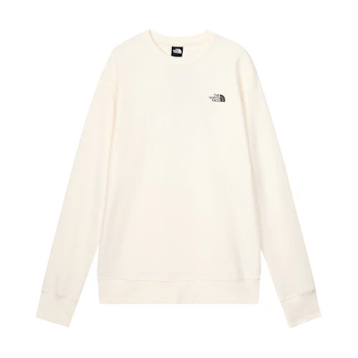 TNF Logo Print Oversized Pullover Sweatshirt Unisex - Off White NF0A81MI-N3N