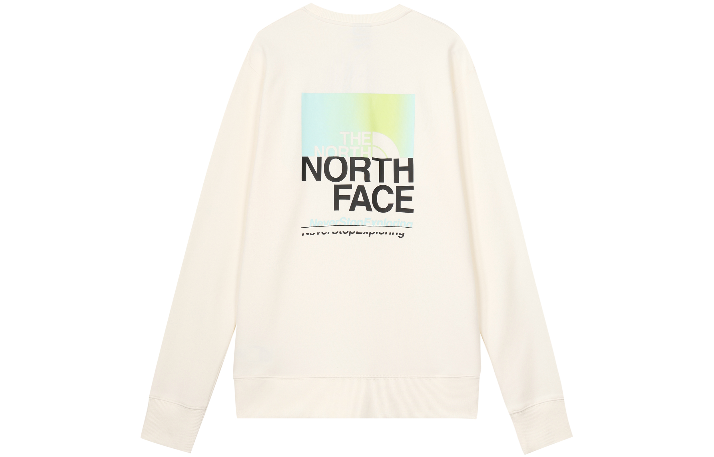 Lookbook The North Face Logo印花寬鬆版型男女款套頭衫 - 奶白色 NF0A81MI-N3N