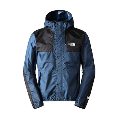 TNF Logo Print Panel Hooded Jacket - Navy Blue NF00CH37-L4U