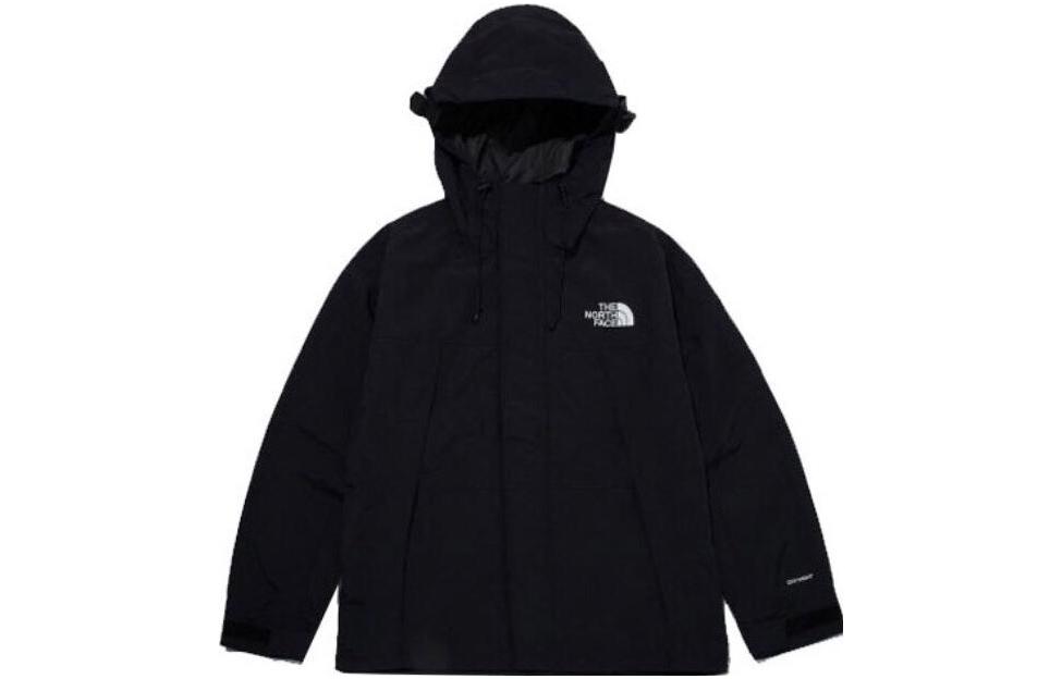 TNF Logo Print Panel Hoodie Jacket Unisex Black NJ2HN20A