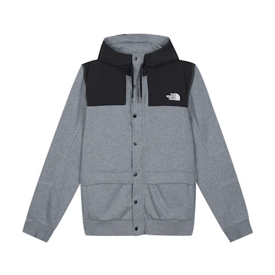 TNF Logo Print Panelled Hoodie Jacket - Grey NF0A3EQ5-DYY