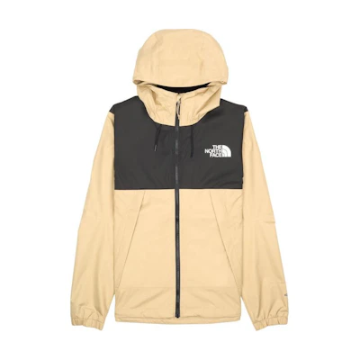 TNF Logo Print Patchwork Drawstring Hooded Jacket Off-White NF0A5IG2-LK5