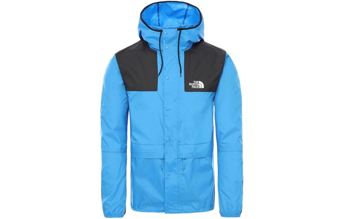 TNF Logo Print Patchwork Hooded Jacket NF00CH37-W8G