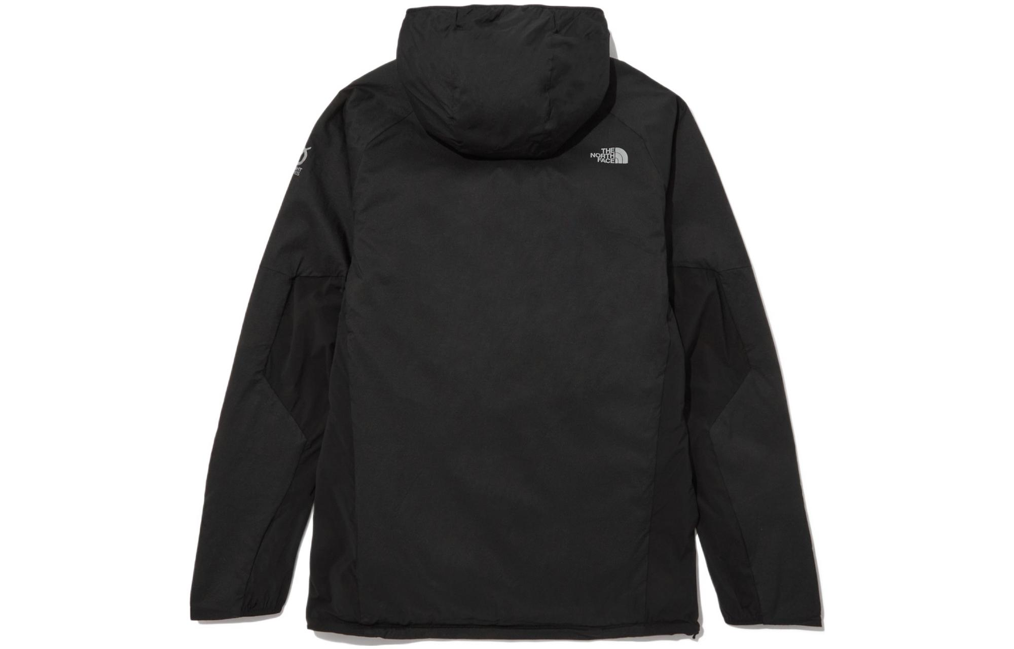 TNF Logo Print Patchwork Hooded Puffer Jacket NJ2HN70A 圖 3