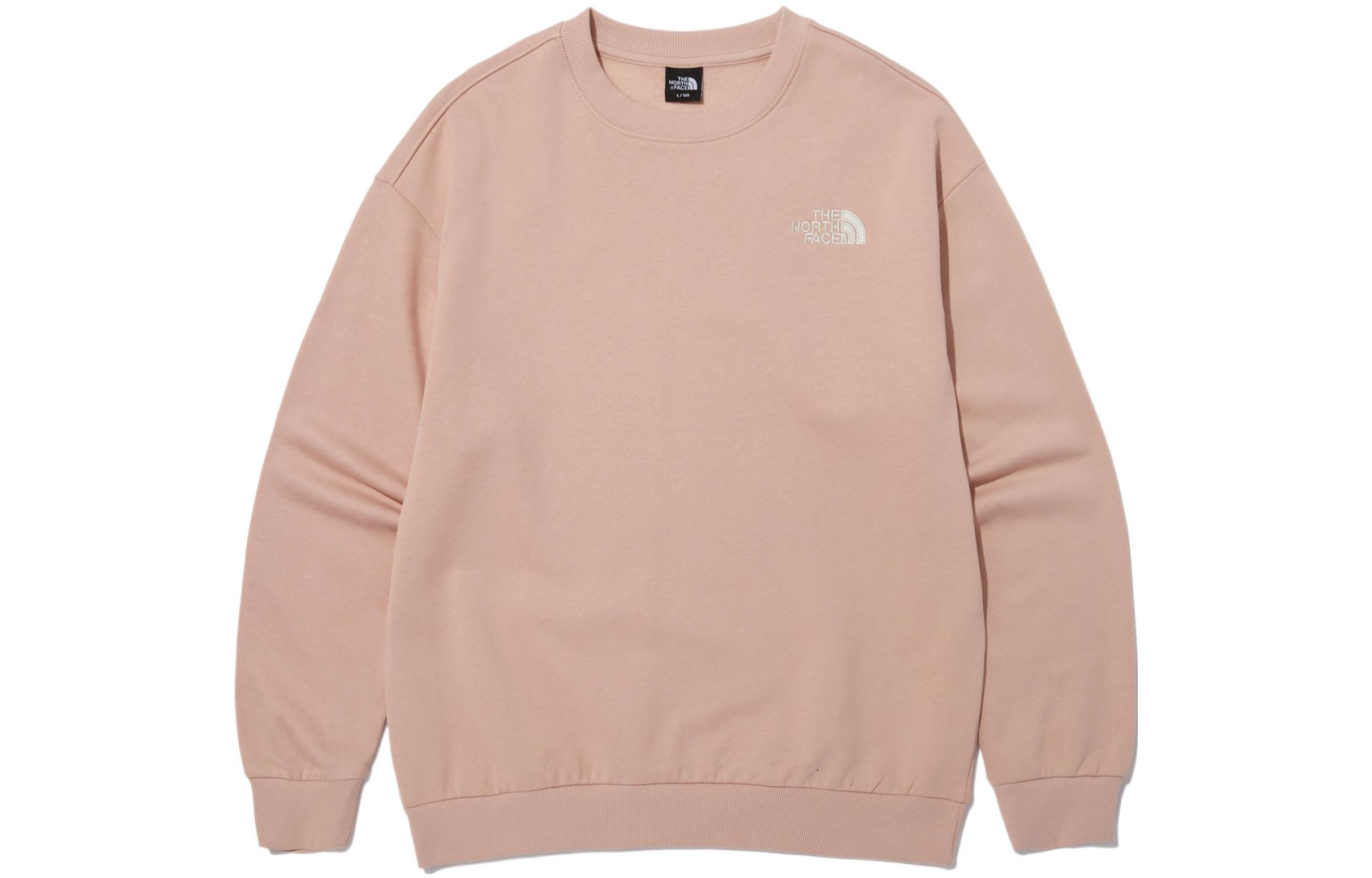 TNF Logo Print Pink Crewneck Sweatshirt Unisex NM5MN91E