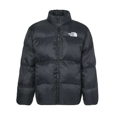 TNF Logo Print Puffer Jacket Unisex Black NJ3NN64A