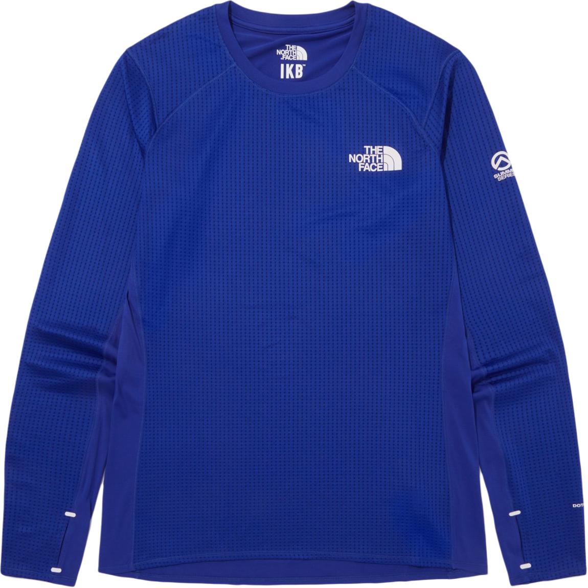 TNF Logo Print Pullover Crewneck Sweatshirt in Navy NT7TQ53A