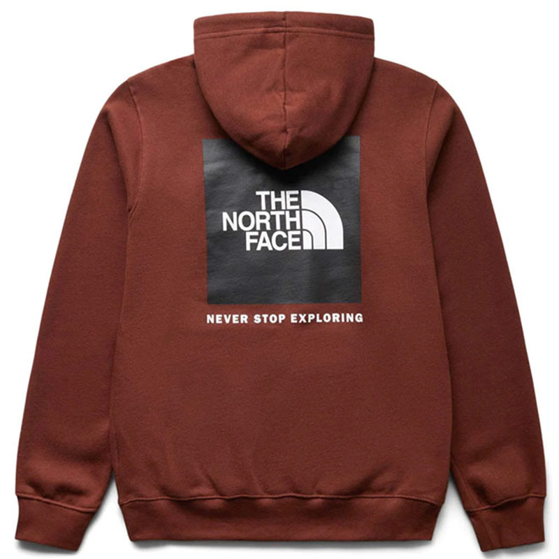 TNF Logo Print Pullover Hoodie in Brown NF0A7UNS-8C3 圖 2