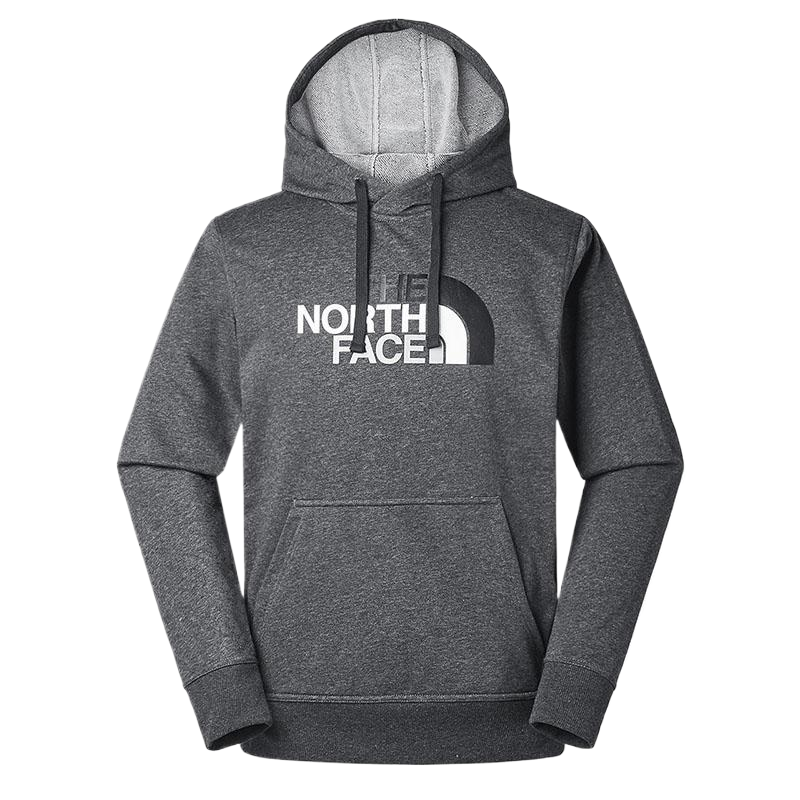 TNF Logo Print Pullover Hoodie Unisex Dark Gray NF0A3VQW-DYZ