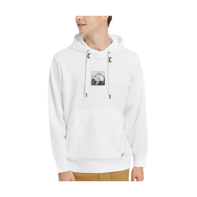 TNF Logo Print Pullover Hoodie White – Unisex Outdoor Casualwear NF0A3VTH-FN4