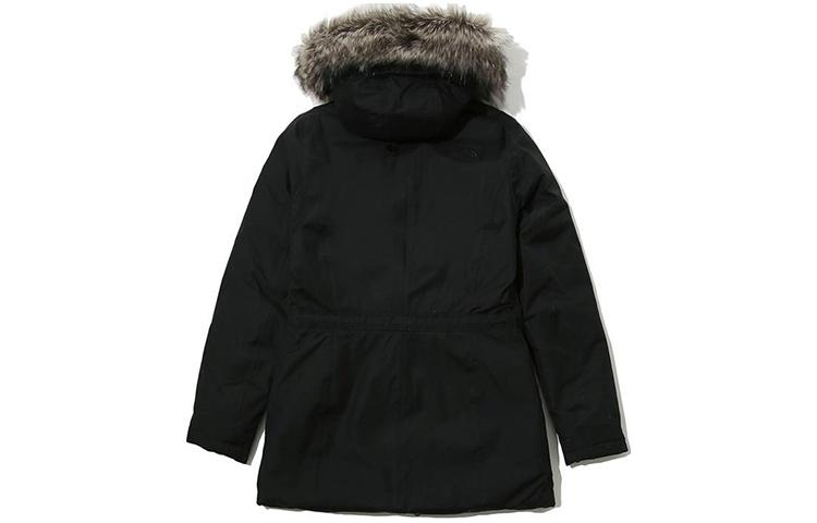 TNF Logo Print Solid Color Hooded Jacket Winter Unisex Black NJ1DJ91A 圖 3