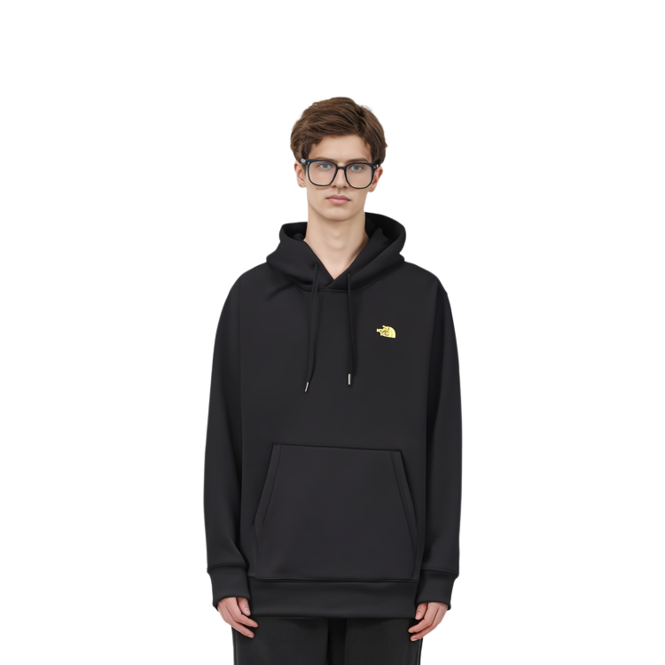TNF Logo Print Solid Color Hoodie Unisex - Black NF0A7WF1-JK3 圖 4