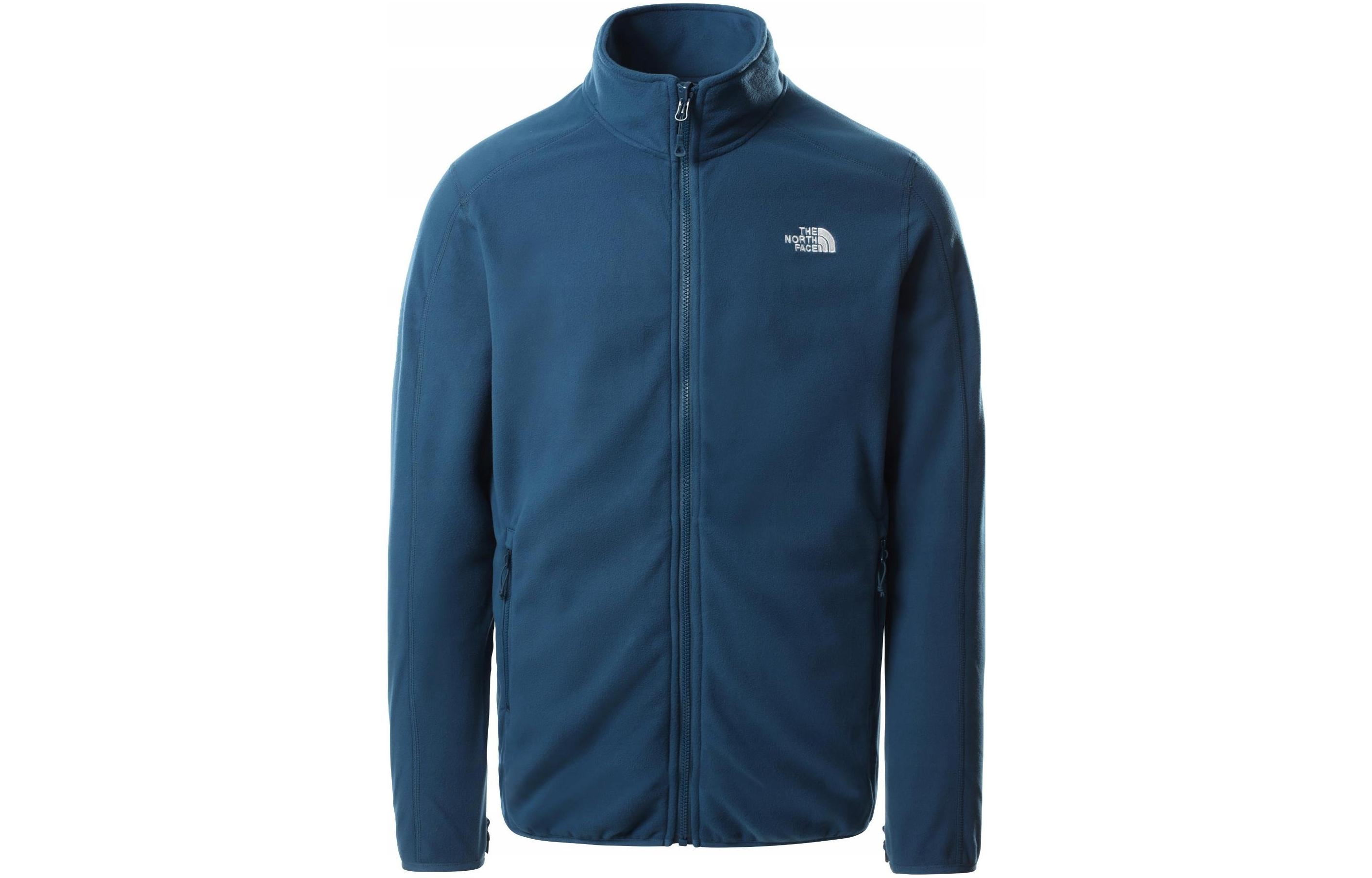 TNF Logo Print Stand Collar Jacket Navy Blue Nf0a4m9sbh7