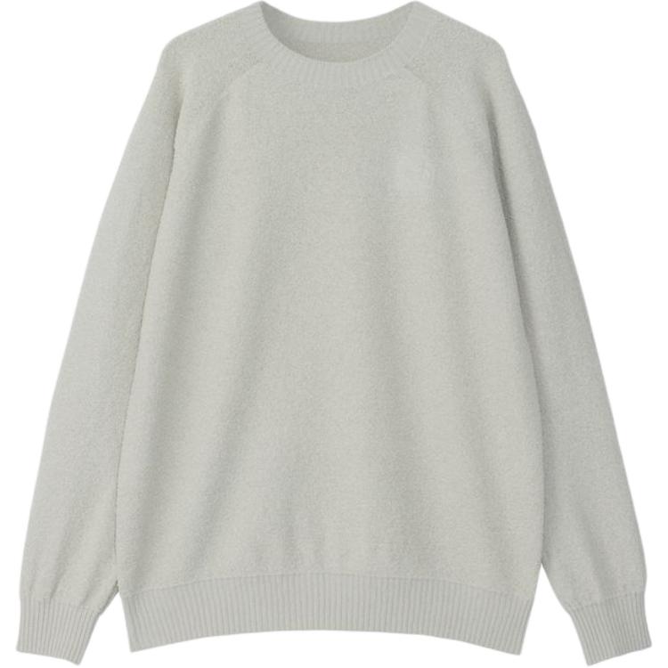 TNF Logo Print Sweatshirt Unisex Moonlight Color Comfortable Training NT12499R-MS