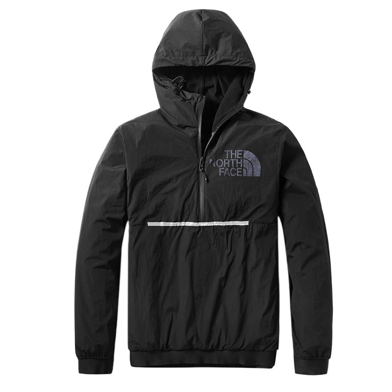 TNF Logo Print Waterproof Hooded Jacket - Black NF0A3VS1-JK3