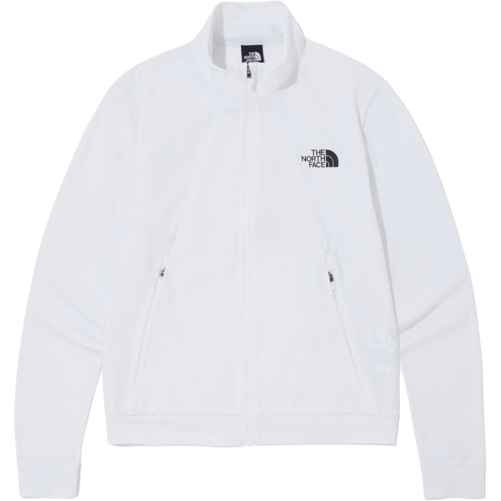 TNF Logo Print White Long-Sleeve Jacket NJ5JQ00C