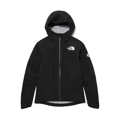 TNF Logo Print Zip-Up Hoodie Jacket in Black NJ2HP39A