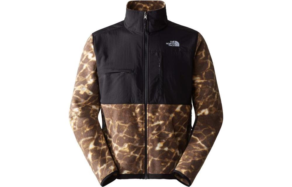 TNF Logo Print Zip-Up Jacket Brown Long Sleeve NF0A7UR2-OS3
