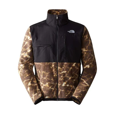 TNF Logo Print Zip-Up Jacket Brown Long Sleeve NF0A7UR2-OS3