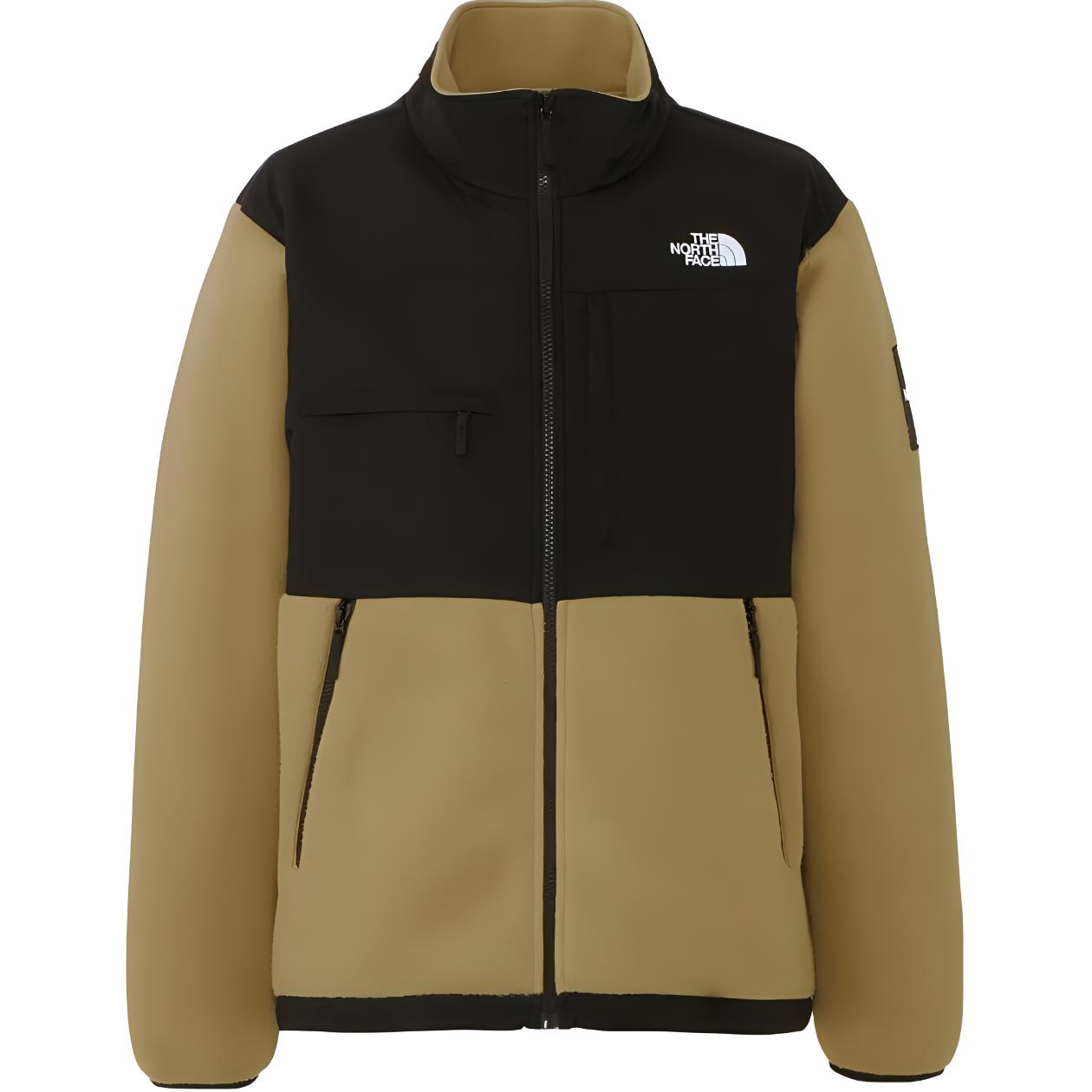 TNF Logo Print Zip-Up Retro Track Jacket Unisex Khaki Color NA72051-KT