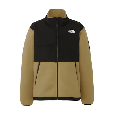 TNF Logo Print Zip-Up Retro Track Jacket Unisex Khaki Color NA72051-KT