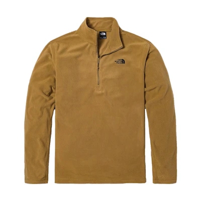 TNF Logo Print Zip-Up Sweatshirt Brown NF0A4U87-173