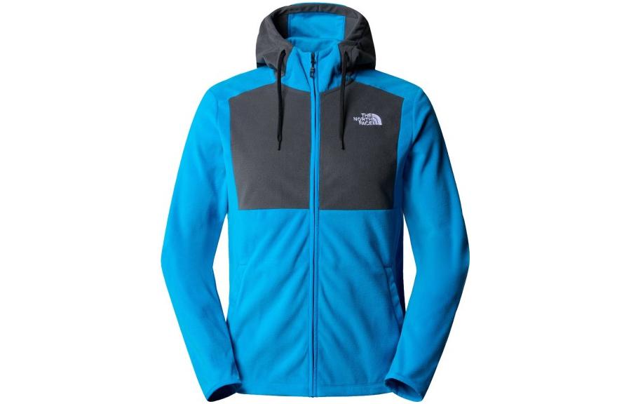 TNF Logo Print Zip Hoodie Jacket in Sky Blue NF0A855J-XAI