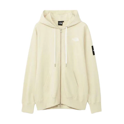 TNF Logo Print Zip Hoodie Jacket Yellow Loose Fit Long Sleeve NT12335-GL