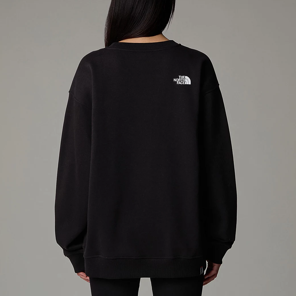 Sizing The North Face 黑色長袖Logo印花圓領衫 NM5MQ-05A