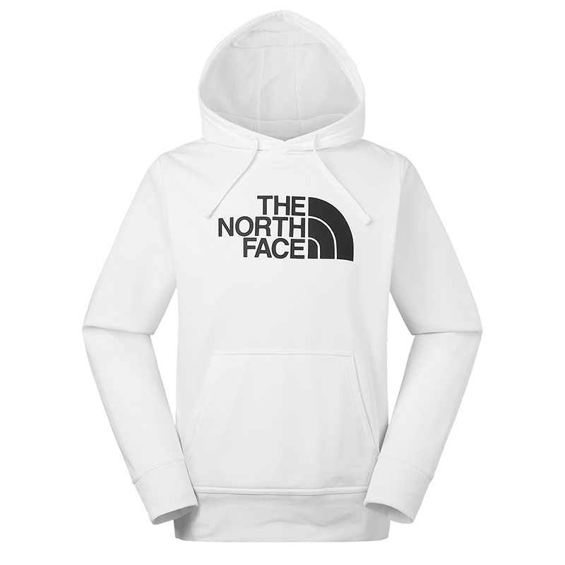 TNF Logo Printed Pullover Hoodie Unisex White NF0A3VQW-FN4
