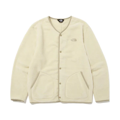 TNF Logo Printed Single-Breasted Jacket Beige Casual Wear NJ5JN61B