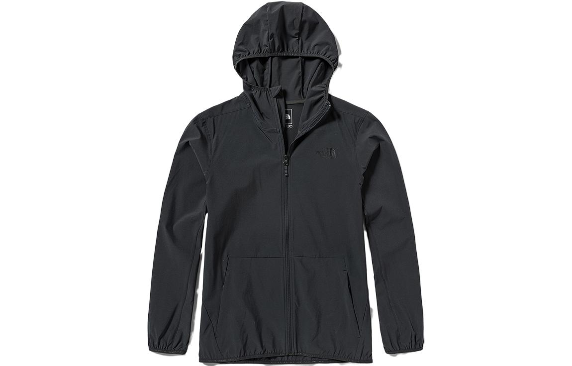 TNF Logo Printed Solid Color Hoodie Jacket Dark Gray NF0A3LH5JK3-0C5