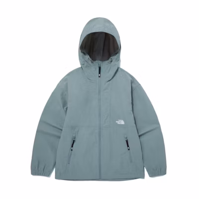 TNF Logo Printed Zip-Up Hoodie Jacket Unisex - Blue NJ3BQ01C