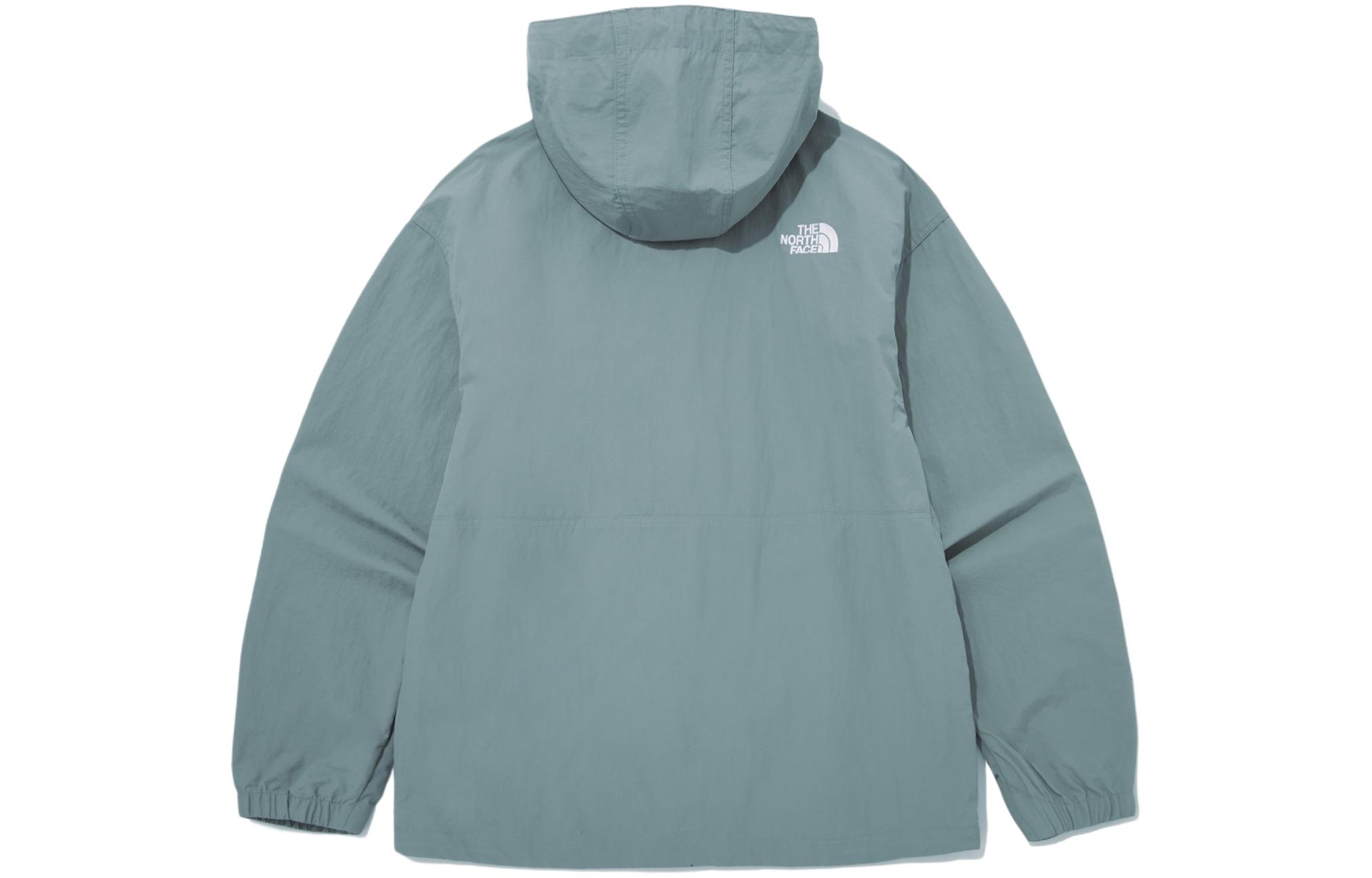 TNF Logo Printed Zip-Up Hoodie Jacket Unisex - Blue NJ3BQ01C 圖 3