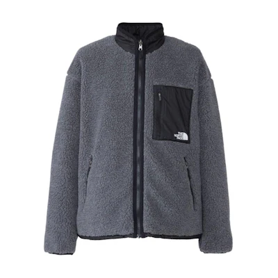 TNF Logo Printed Zip Jacket Unisex Charcoal Gray NP72333-MK服装