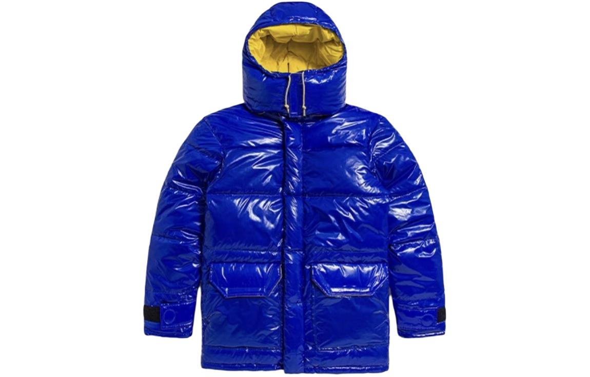 TNF Logo Puffer Jacket Blue NF0A4VUL-CZ6-正常