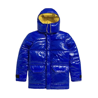 TNF Logo Puffer Jacket Blue NF0A4VUL-CZ6-正常