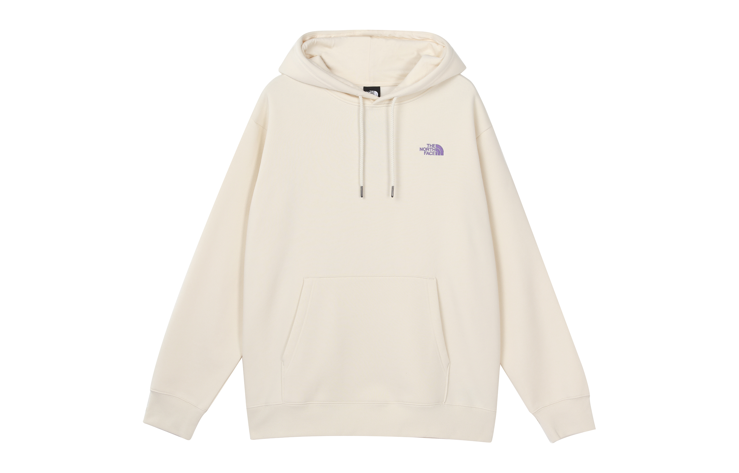 TNF Logo Rock Print Hoodie Unisex White Pullover NF0A7QV7-N3N