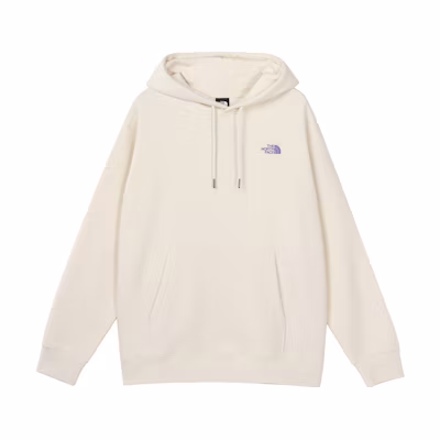 TNF Logo Rock Print Hoodie Unisex White Pullover NF0A7QV7-N3N
