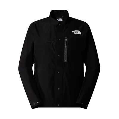 TNF Logo Sleeve Patch Waterproof Windbreaker Jacket Black Unisex NF0A879D-JK3