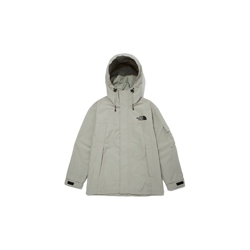 TNF Logo Solid Color Casual Hoodie Camping Jacket Grey NJ3BM55C