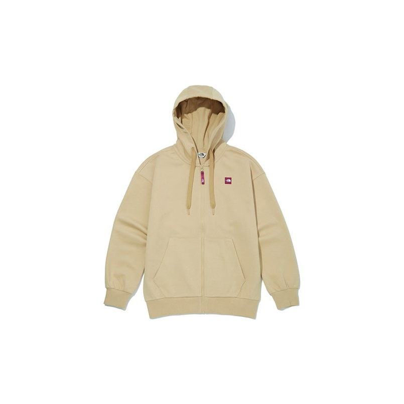 TNF Logo Solid Color Drawstring Hoodie Puffer Jacket Unisex NJ5JM02K